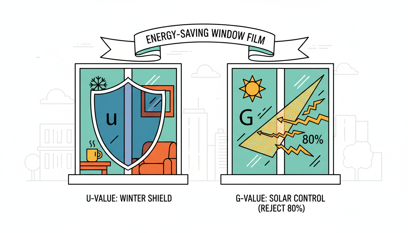 energy saving window film