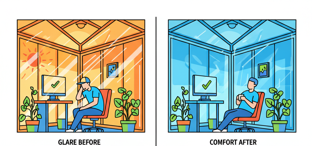 anti glare window film