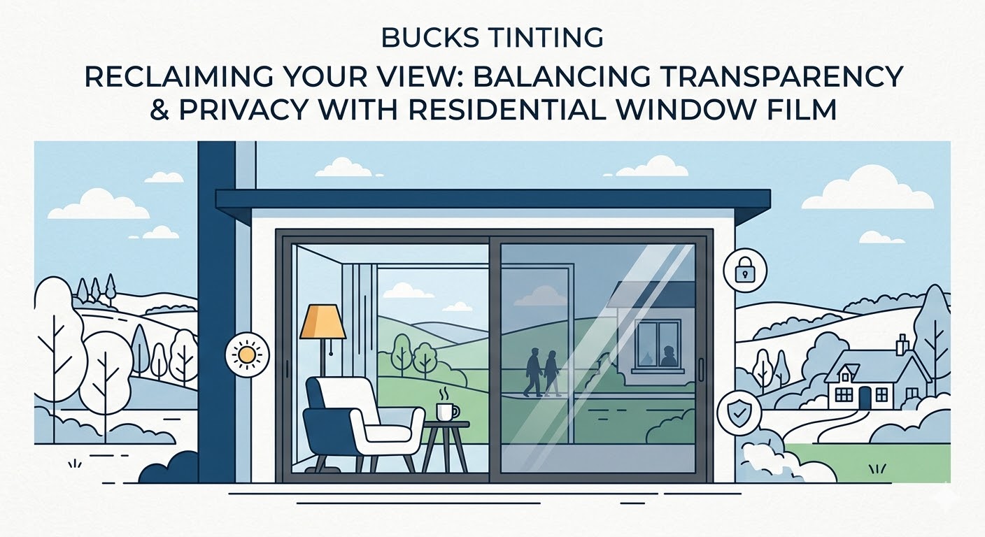 Privacy Film for Sliding Glass Doors: Why Modern Bucks Homeowners are Ditching the Blinds