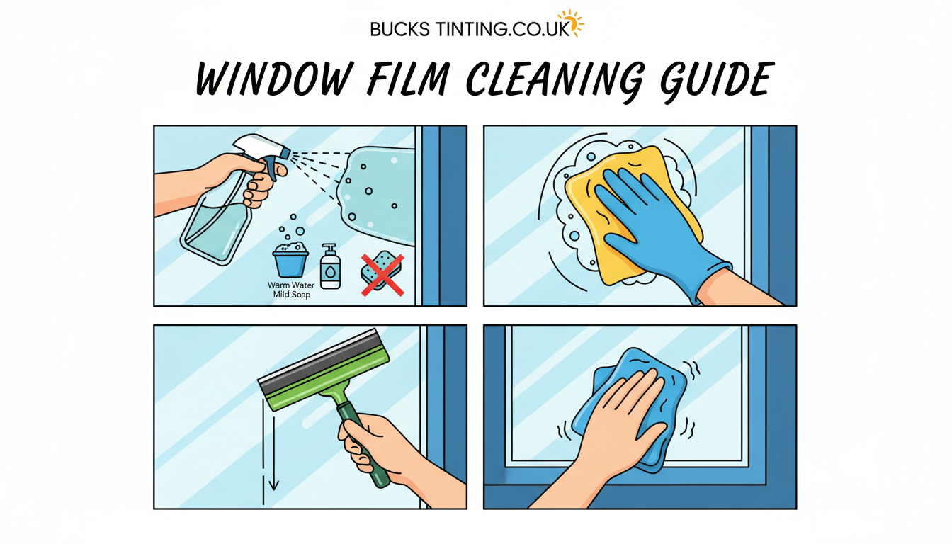 how to clean window film