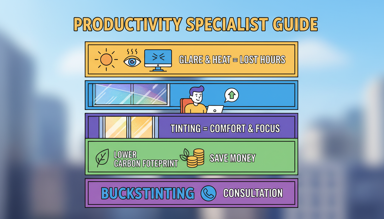Window Tinting for Office Windows: The Secret to Workplace Productivity